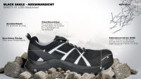 [AUSLAUF] HAIX BLACK EAGLE Safety 41.1 low black-silver S1P