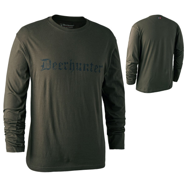 Deerhunter Logo T-Shirt mit langen Ärmeln