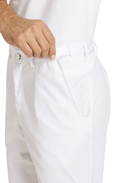 Pantalon Homme Leiber Bundfaltenhose - Taille 12/1411/01, Blanc, Coton, Coupe Regular