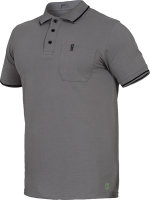 Leibw&auml;chter Flex-Line Polo-Shirt grau