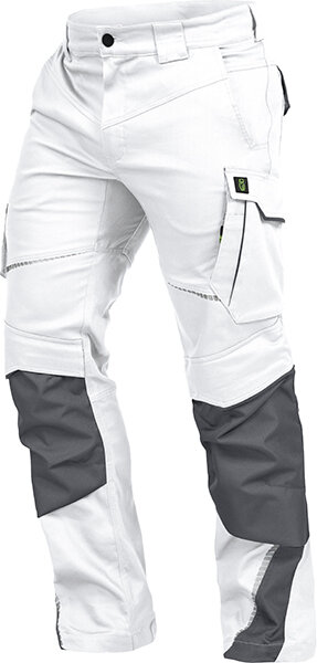 Leibwächter Flex-Line Bundhose mit Knietaschen weiss/grau