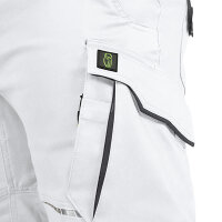 Leibwächter Flex-Line Bundhose mit Knietaschen weiss/grau