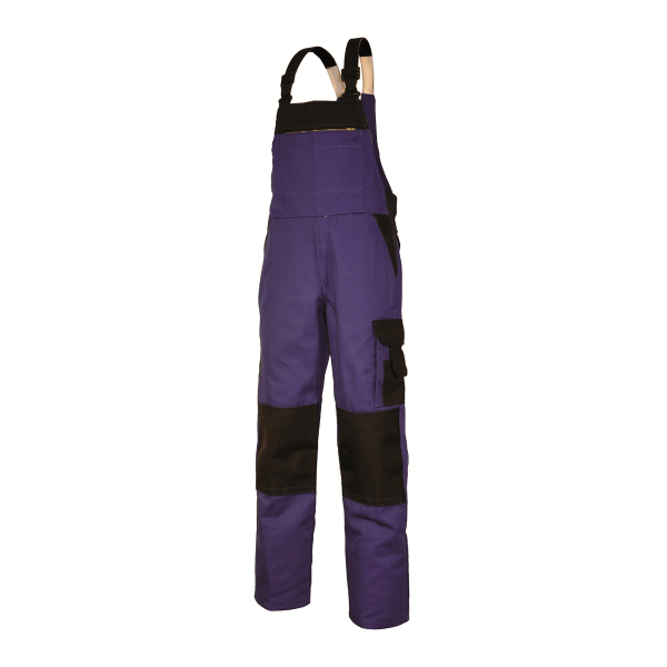 EIKO Latzhose Canvas Powerline kornblau/schwarz 90