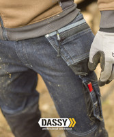 DASSY® MELBOURNE Stretch-Arbeitsjeans mit Holstertaschen und Kniepolstertaschen