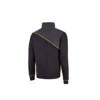 U-Power Workwear Sweatshirt-Jacke Uranus Black Carbon