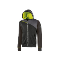 U-Power Workwear Hoody-Sweatshirt-Jacke Jupiter Black Carbon