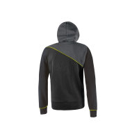 U-Power Workwear Hoody-Sweatshirt-Jacke Jupiter Black Carbon