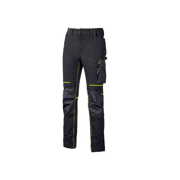 U-Power Workwear Bundhose Atom Black Carbon