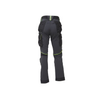 U-Power Workwear Bundhose Atom Asphalt Grey/Green