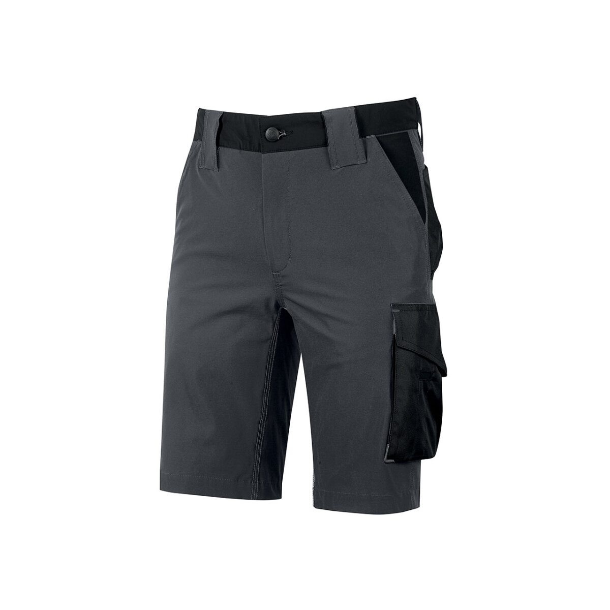 U-Power Workwear Shorts Mercury Asphalt Grey - Diversio Workwear, 55,95
