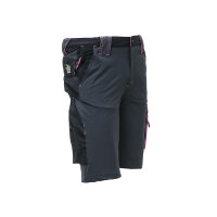 U-Power Workwear Damen Shorts Mercury Lady Grey Fucsia