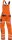 Latzhose Flex-HiVis Warnschutz Orange/Marine