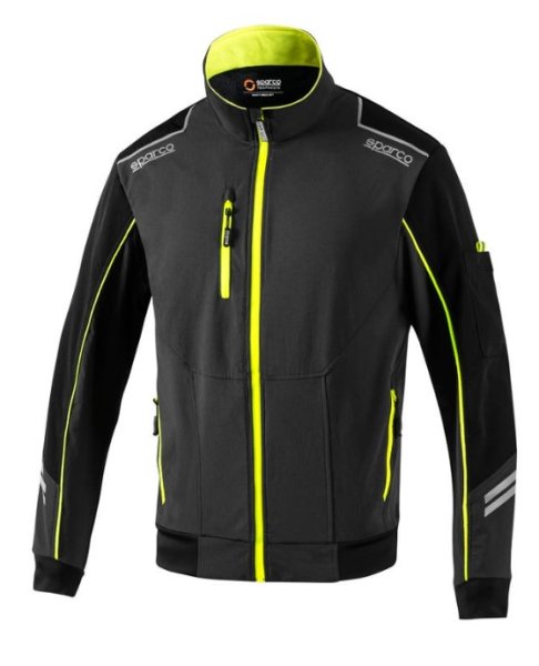 Sparco Workwear TECH LIGHT-SHELL-JACKE AUSTIN grau/gelb