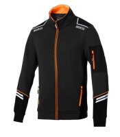 Sparco Workwear Full-Zip-Sweatshirt ALABAMA schwarz/orange
