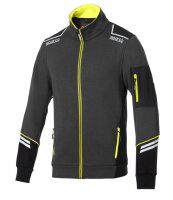 Sparco Workwear Full-Zip-Sweatshirt ALABAMA grau/gelb