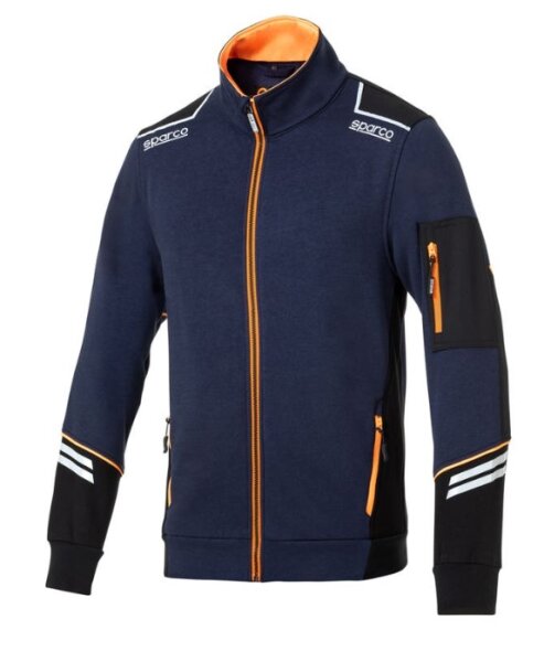 Sparco Workwear Full-Zip-Sweatshirt ALABAMA marine/orange