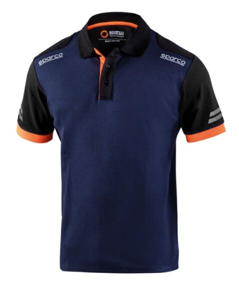 [Abverkauf] Sparco Workwear Poloshirt TOLEDO marine/orange