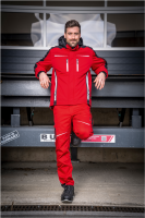 Leibwächter Flex-Line Winter-Softshelljacke rot/schwarz