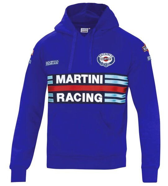 Sparco Martini Racing HOODIE REPLICA Azurblau