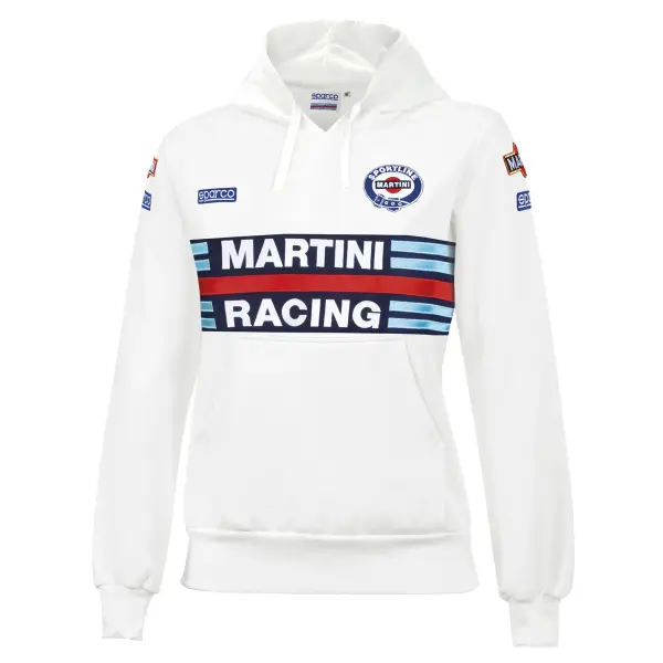 Sparco Martini Racing Damen HOODIE REPLICA LADY Weiß