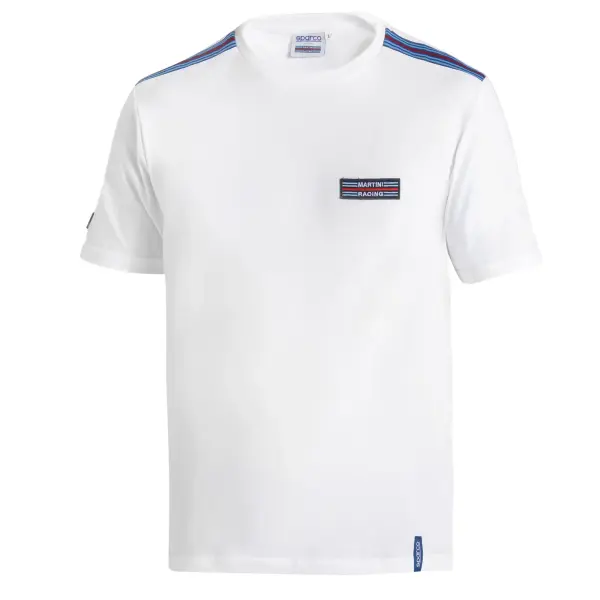Sparco Martini Racing T-SHIRT TOP STRIPES Weiß