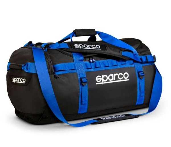Sparco Sporttasche / Duffle Bag Dakar groß schwarz/azurblau
