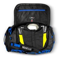 Sparco Sporttasche / Duffle Bag Dakar groß schwarz/azurblau