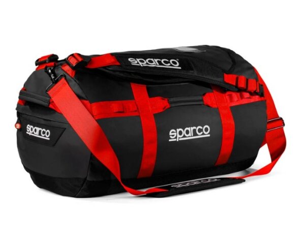 Sparco Sporttasche / Duffle Bag Dakar klein schwarz/rot