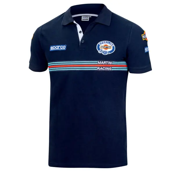 Sparco Martini Racing POLO SHIRT REPLICA Marineblau