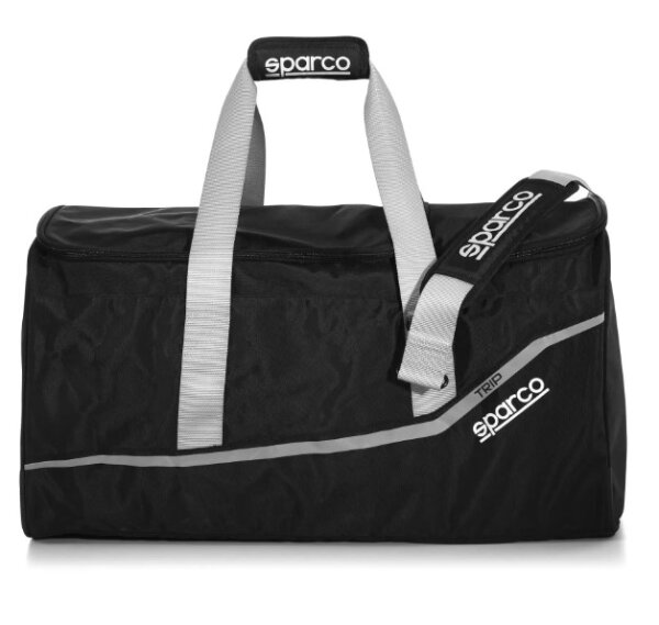 Sparco TRIP Reisetasche mit Schultergurt schwarz/grau