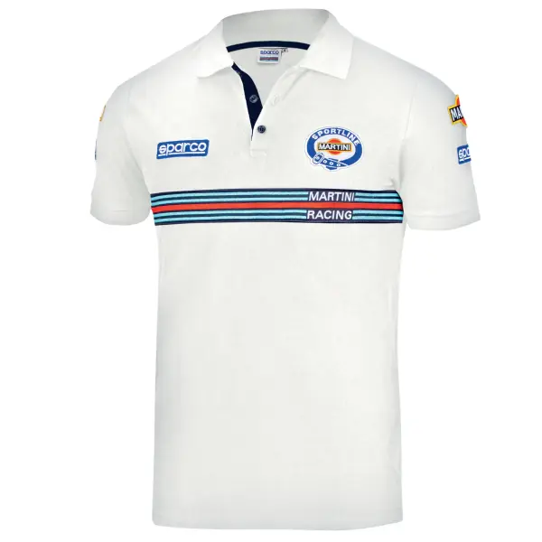 Sparco Martini Racing POLO SHIRT REPLICA Weiß