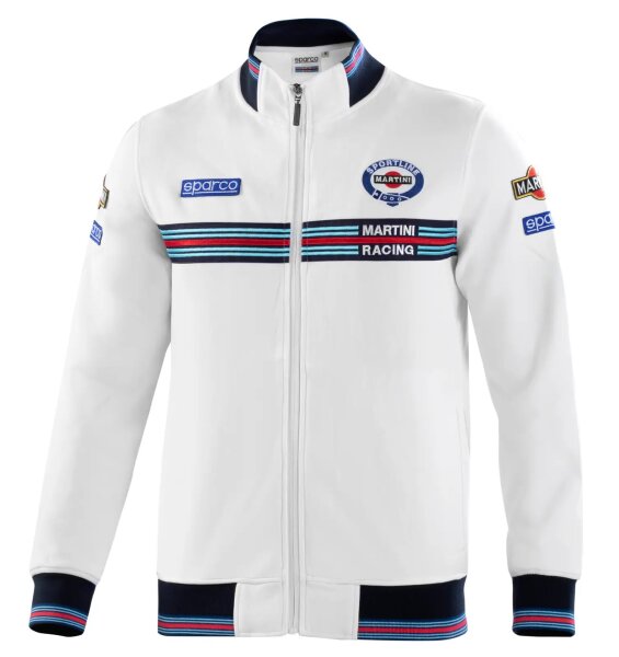 Sparco Martini Racing FULL ZIP SWEATSHIRT Weiß