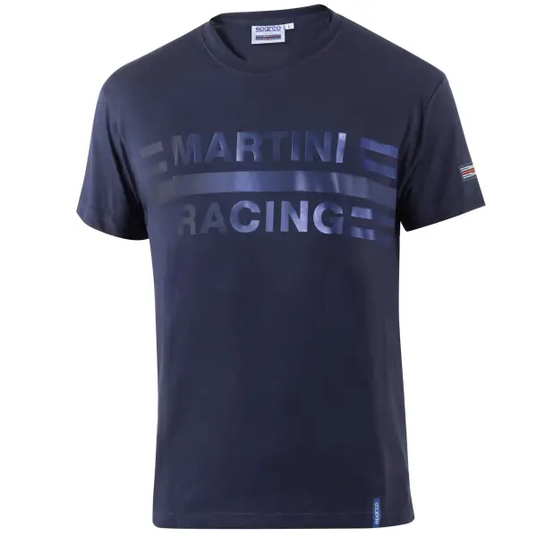 Sparco Martini Racing T-SHIRT BIG LOGO Marineblau