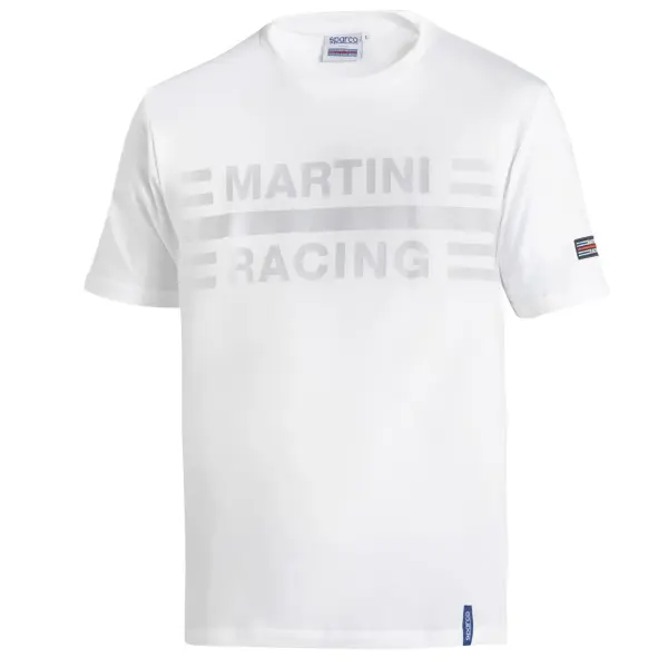 Sparco Martini Racing T-SHIRT BIG LOGO Weiß