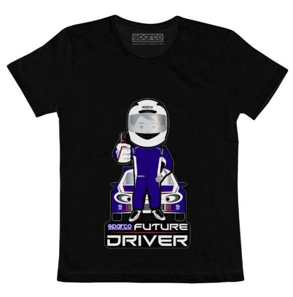 Sparco Kinder T-Shirt FUTURE DRIVER schwarz