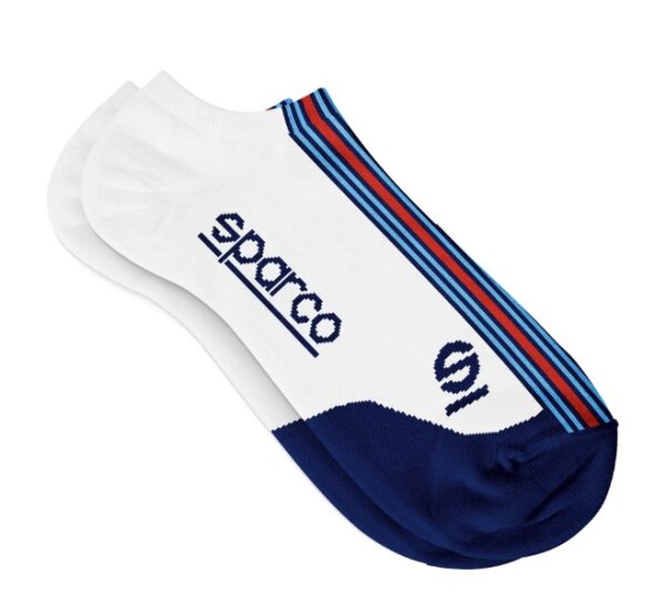 Sparco ICONIC SOCKS LOW CUT weiß Socken Martini Racing
