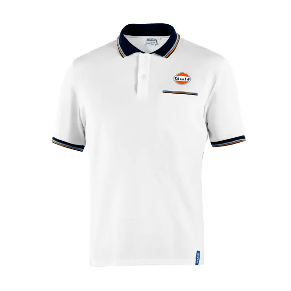 Sparco Gulf POLO PIQUET POCKET Weiß
