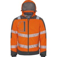 VW268, Winter-Softshelljacke Orange/Grau