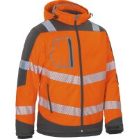 VW268, Winter-Softshelljacke Orange/Grau