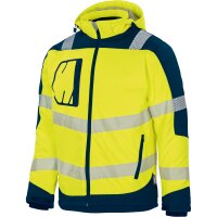 VW268, Winter-Softshelljacke Gelb/Marine
