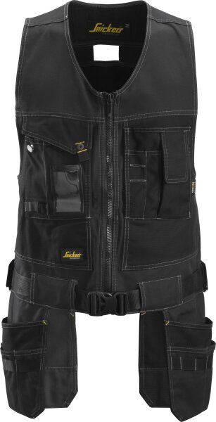 Snickers Workwear Canvas-Werkzeugweste mit Stretch und Holstertaschen