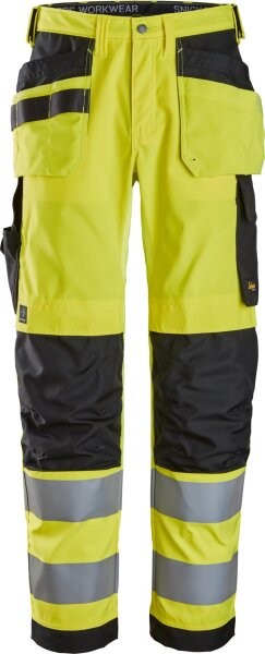 Snickers Workwear Arbeitshose mit Holstertaschen Warnschutzklasse 2