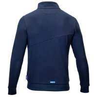 Sparco Workwear SWEATSHIRT FULL ZIP PLATA blue navy