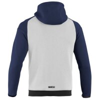 Sparco Workwear FULL ZIP HOODY white / blue navy