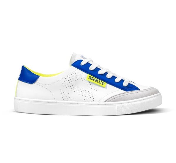 Sparco S-TIME SNEAKER weiß/blau/gelb