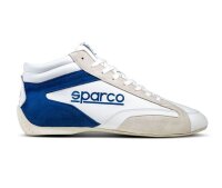 Sparco S‑DRIVE MID SNEAKER Wildlederoptik weiss/marineblau