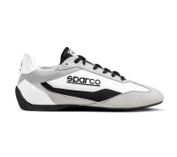 Sparco S‑DRIVE SNEAKER Wildlederoptik weiß/schwarz