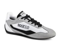 Sparco S‑DRIVE SNEAKER Wildlederoptik weiß/schwarz