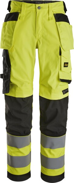 Snickers Workwear Damen Stretchhose mit Holstertaschen Warnschutzklasse 2