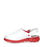 Abeba Berufsschuhe Clog DYNAMIC 7313 Weiß-Rot OB